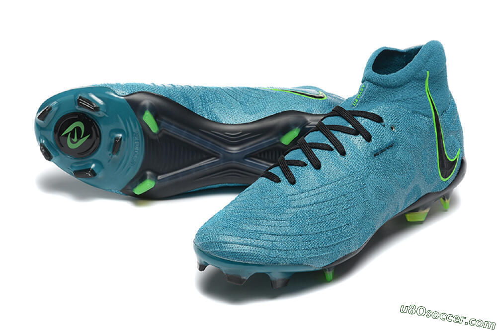 Nike Phantom Luna Elite NU FG Firm Ground Soccer Cleats - Blue/Black/Yellow 3