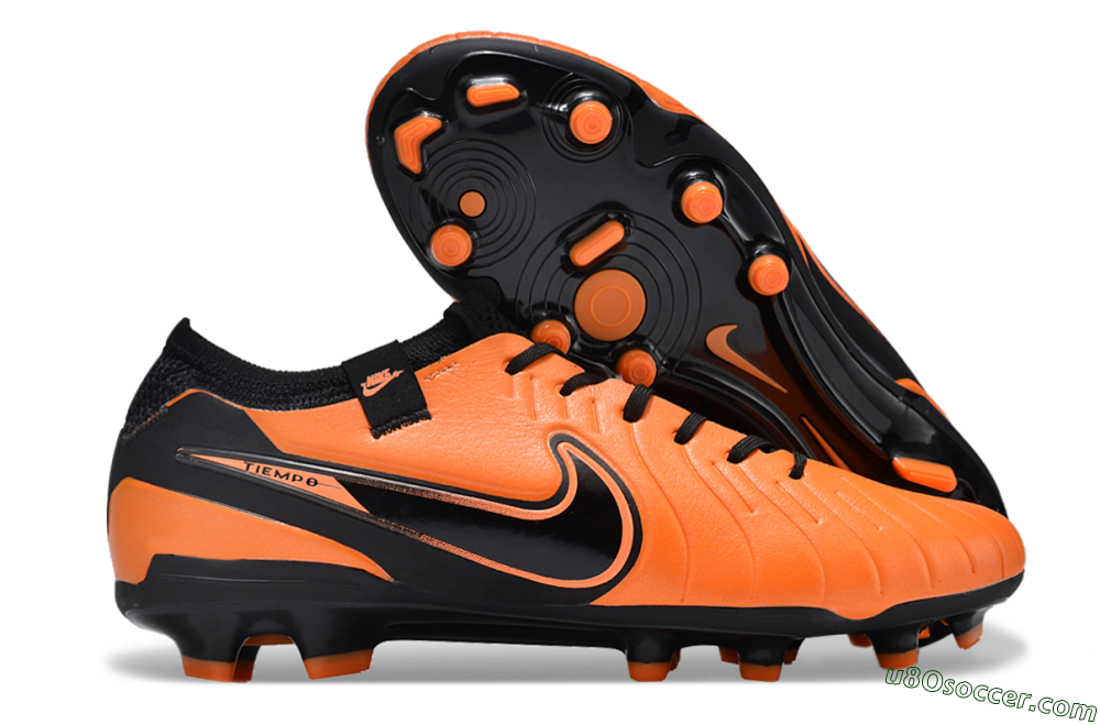 Nike Tiempo Legend 10 Elite FG Firm Ground Soccer Cleats - Orange/Black 1