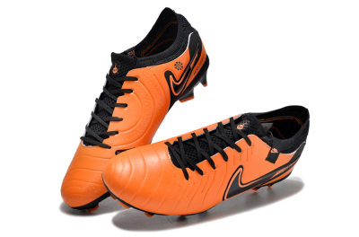 Nike Tiempo Legend 10 Elite FG Firm Ground Soccer Cleats - Orange/Black
