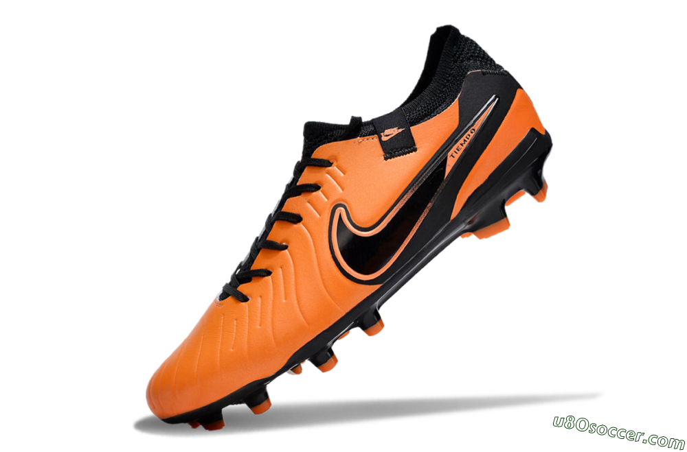 Nike Tiempo Legend 10 Elite FG Firm Ground Soccer Cleats - Orange/Black 5