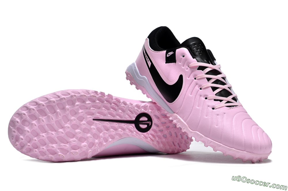 Nike Tiempo Legend 10 Pro TF Artificial Turf Soccer Shoes - Pink/Black/White 0