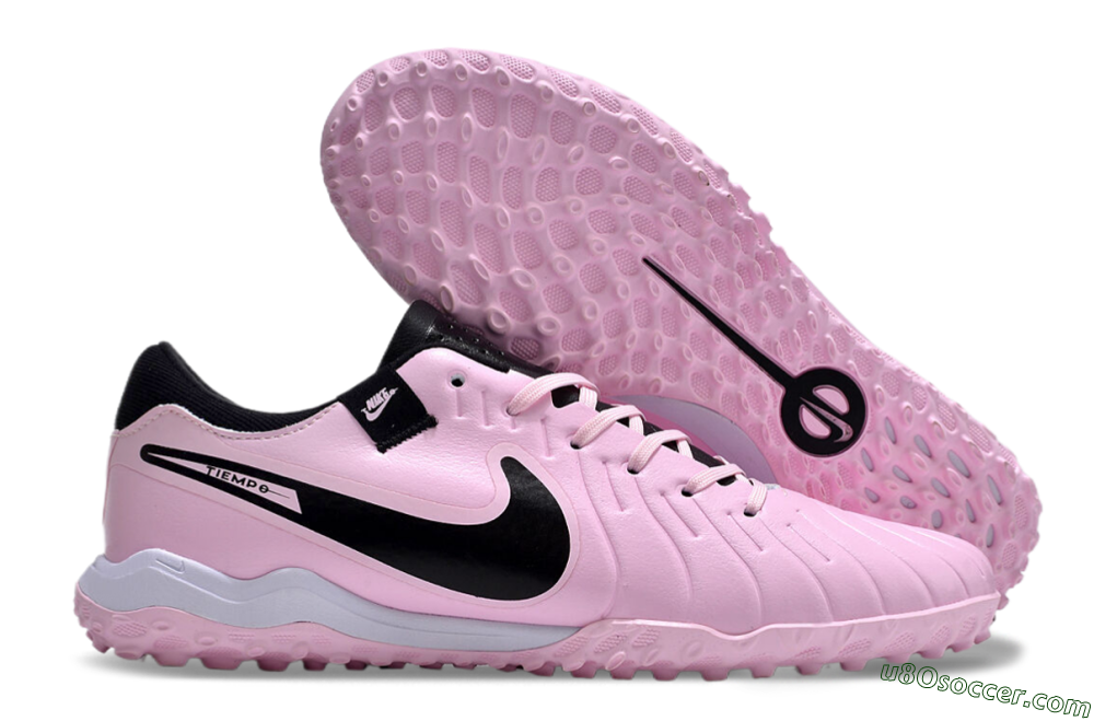Nike Tiempo Legend 10 Pro TF Artificial Turf Soccer Shoes - Pink/Black/White 1
