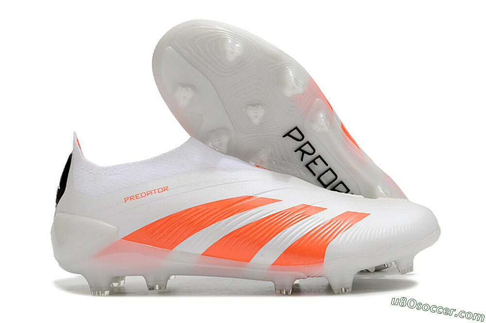Adidas Predator Accuracy+ FG Firm Ground Soccer Cleats - Beige/White/Red 1