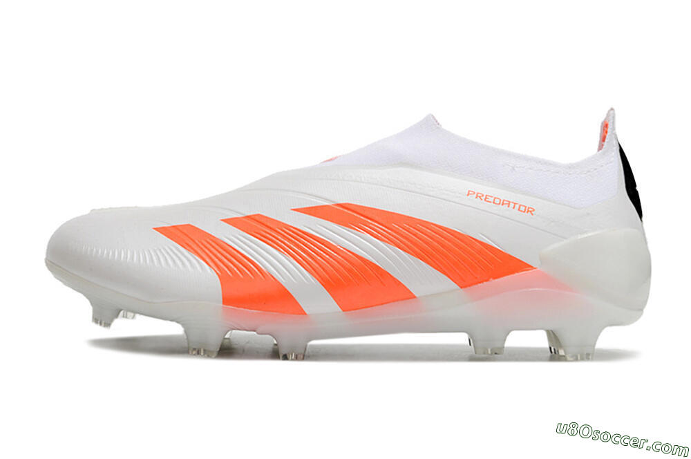 Adidas Predator Accuracy+ FG Firm Ground Soccer Cleats - Beige/White/Red 2