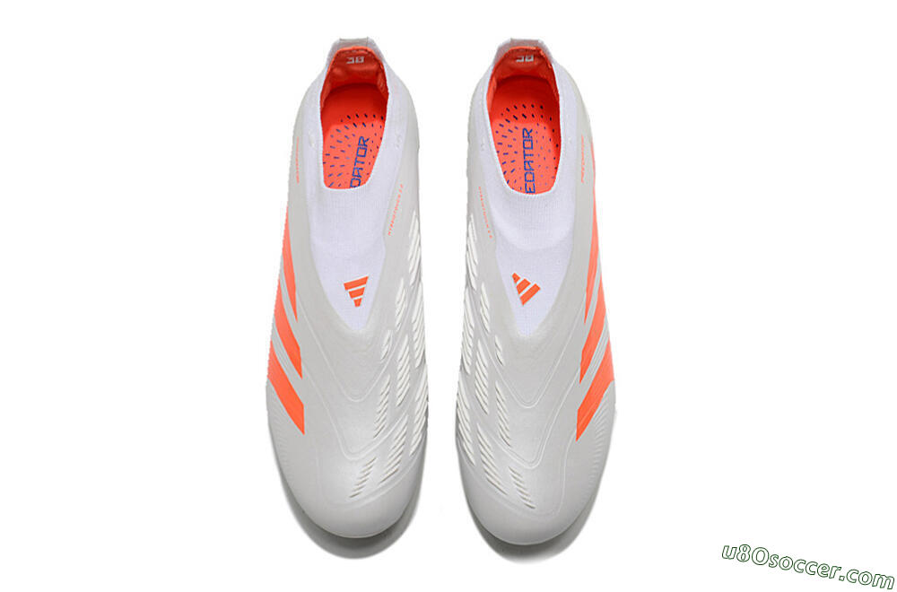 Adidas Predator Accuracy+ FG Firm Ground Soccer Cleats - Beige/White/Red 4
