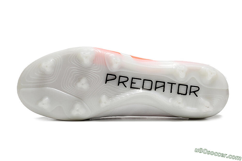 Adidas Predator Accuracy+ FG Firm Ground Soccer Cleats - Beige/White/Red 6