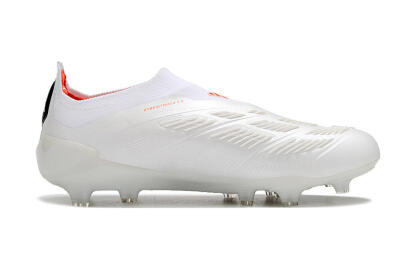 Adidas Predator Accuracy+ FG Firm Ground Soccer Cleats - Beige/White/Red