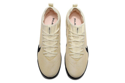 Nike Air Zoom Mercurial Vapor 15 Elite TF Artificial Turf Soccer Shoes - Beige/Black/White