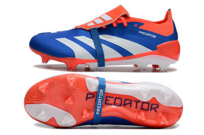 Adidas Predator Elite Foldover Tongue FG Firm Ground Soccer Cleats - Blue/White/Red
