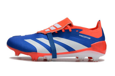 Adidas Predator Elite Foldover Tongue FG Firm Ground Soccer Cleats - Blue/White/Red