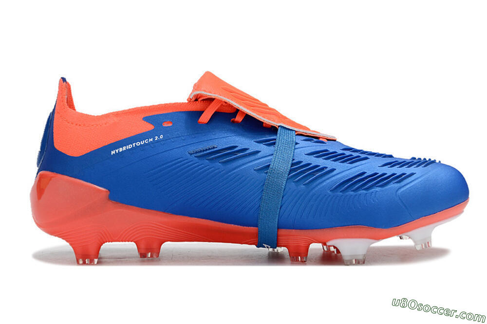 Adidas Predator Elite Foldover Tongue FG Firm Ground Soccer Cleats - Blue/White/Red 7