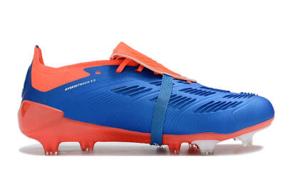 Adidas Predator Elite Foldover Tongue FG Firm Ground Soccer Cleats - Blue/White/Red