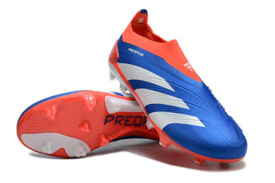 Adidas Predator Accuracy+ FG Firm Ground Soccer Cleats - Blue/White/Red