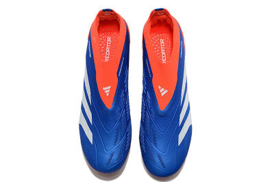 Adidas Predator Accuracy+ FG Firm Ground Soccer Cleats - Blue/White/Red