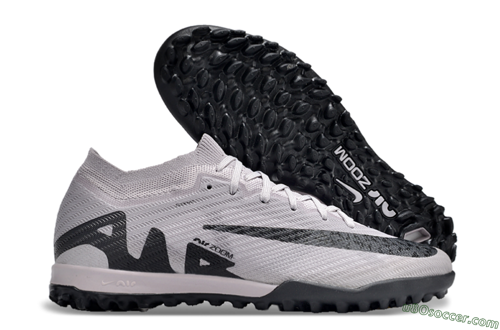 Nike Air Zoom Mercurial Vapor 15 Elite TF Artificial Turf Soccer Shoes - Grey/Purple/Black 1