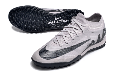 Nike Air Zoom Mercurial Vapor 15 Elite TF Artificial Turf Soccer Shoes - Grey/Purple/Black