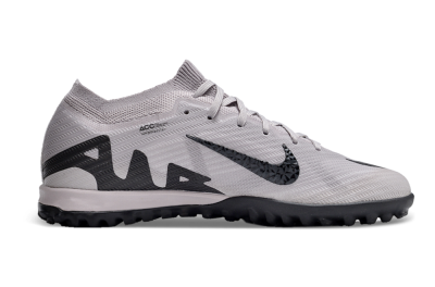 Nike Air Zoom Mercurial Vapor 15 Elite TF Artificial Turf Soccer Shoes - Grey/Purple/Black