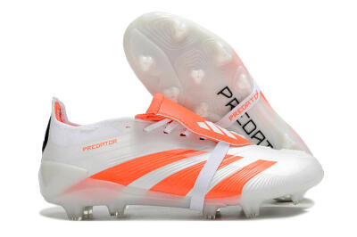 Adidas Predator Elite Foldover Tongue FG Firm Ground Soccer Cleats - Beige/White/Red
