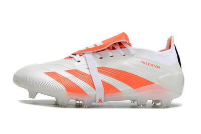 Adidas Predator Elite Foldover Tongue FG Firm Ground Soccer Cleats - Beige/White/Red