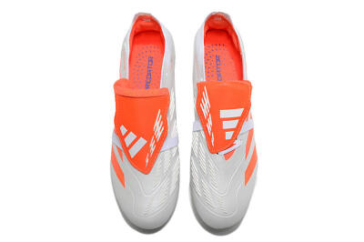 Adidas Predator Elite Foldover Tongue FG Firm Ground Soccer Cleats - Beige/White/Red