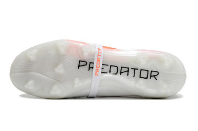 Adidas Predator Elite Foldover Tongue FG Firm Ground Soccer Cleats - Beige/White/Red