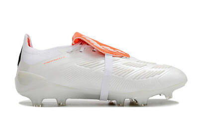 Adidas Predator Elite Foldover Tongue FG Firm Ground Soccer Cleats - Beige/White/Red
