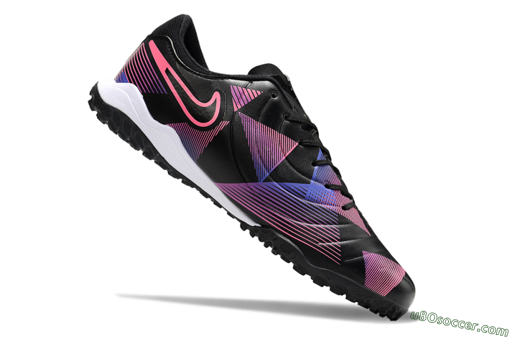 Nike Tiempo Legend 10 Pro TF Artificial Turf Soccer Shoes - Black/Purple/Pink 4