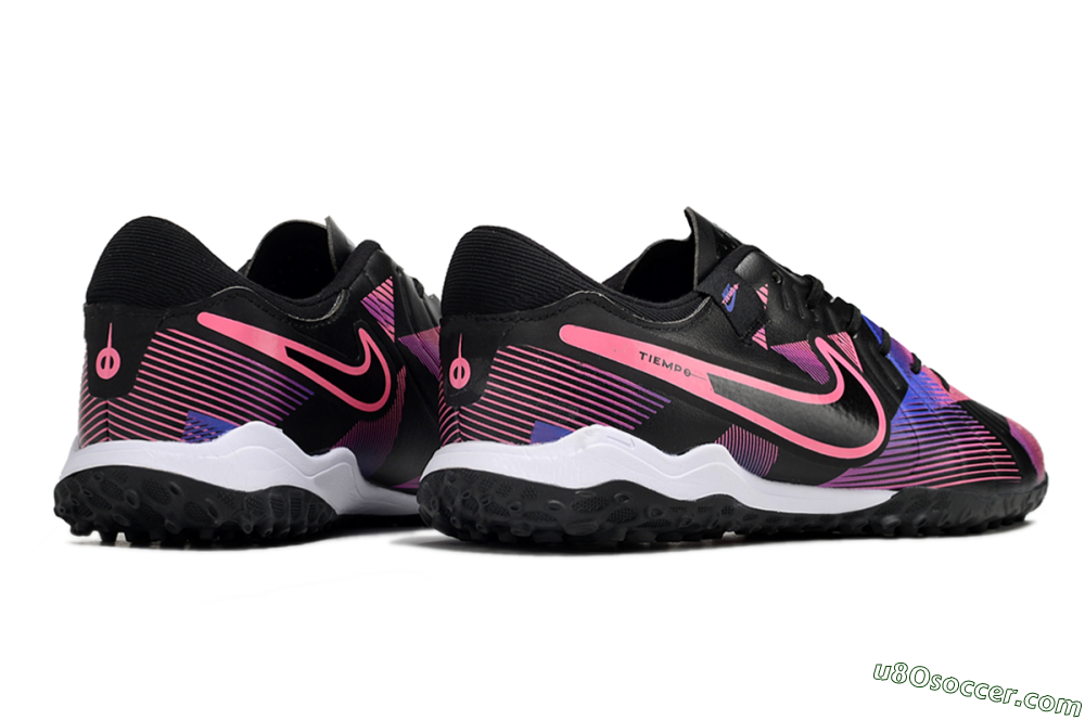 Nike Tiempo Legend 10 Pro TF Artificial Turf Soccer Shoes - Black/Purple/Pink 6