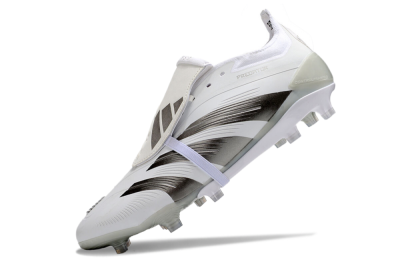 Adidas Predator Elite Foldover Tongue FG Firm Ground Soccer Cleats - White/Grey