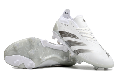 Adidas Predator Accuracy.1 FG Firm Ground Soccer Cleats - White/Silver/Grey