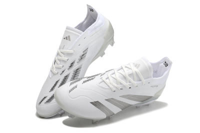 Adidas Predator Accuracy.1 FG Firm Ground Soccer Cleats - White/Silver/Grey