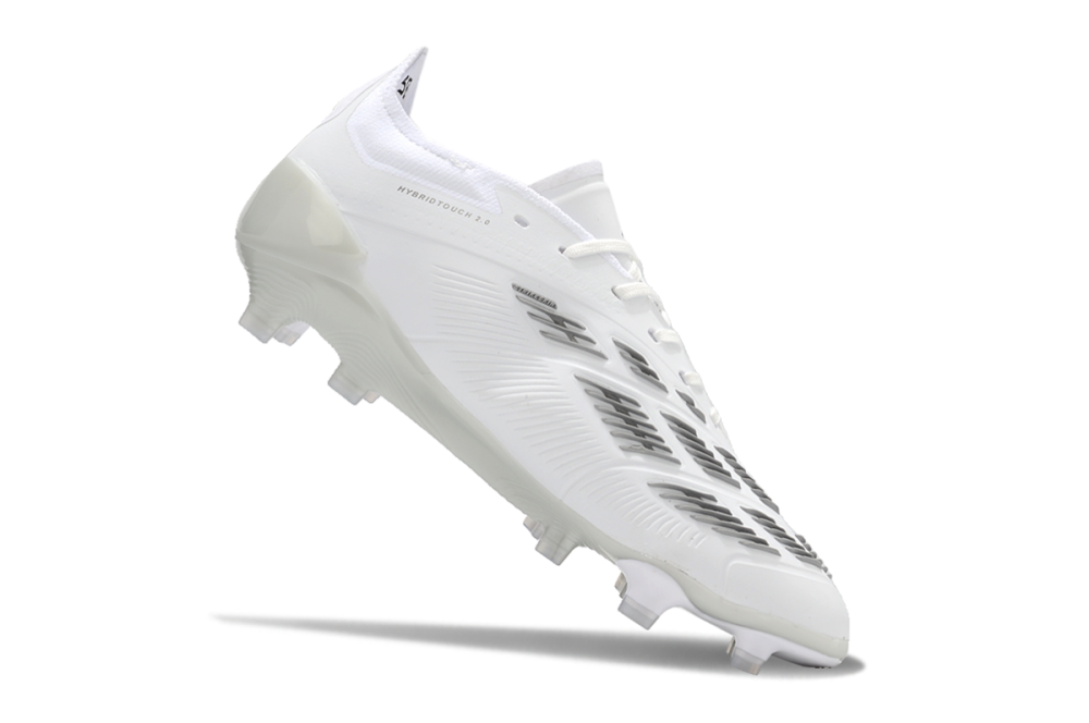 Adidas Predator Accuracy.1 FG Firm Ground Soccer Cleats - White/Silver/Grey 4