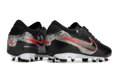 Nike Tiempo Legend 10 Elite FG Firm Ground Soccer Cleats - Black/Red/White