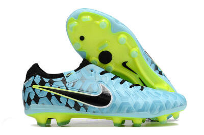 Nike Tiempo Legend 10 Elite FG Firm Ground Soccer Cleats - Jade/Black/Yellow