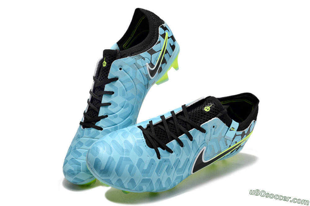 Nike Tiempo Legend 10 Elite FG Firm Ground Soccer Cleats - Jade/Black/Yellow 3