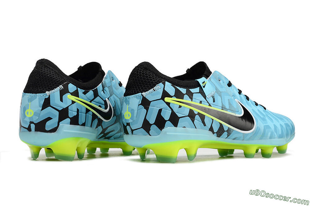 Nike Tiempo Legend 10 Elite FG Firm Ground Soccer Cleats - Jade/Black/Yellow 6