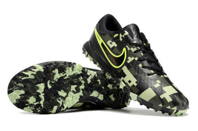Nike Tiempo Legend 10 TF Artificial Turf Soccer Shoes - Black/Yellow/Camo