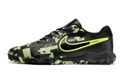 Nike Tiempo Legend 10 TF Artificial Turf Soccer Shoes - Black/Yellow/Camo