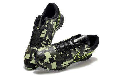 Nike Tiempo Legend 10 TF Artificial Turf Soccer Shoes - Black/Yellow/Camo