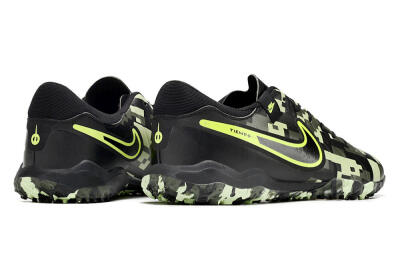 Nike Tiempo Legend 10 TF Artificial Turf Soccer Shoes - Black/Yellow/Camo