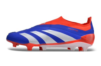 Adidas Predator Elite Laceless FG Firm Ground Soccer Cleats - Blue/White/Red
