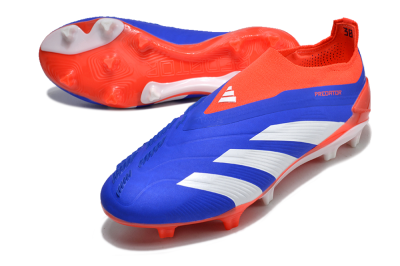 Adidas Predator Elite Laceless FG Firm Ground Soccer Cleats - Blue/White/Red
