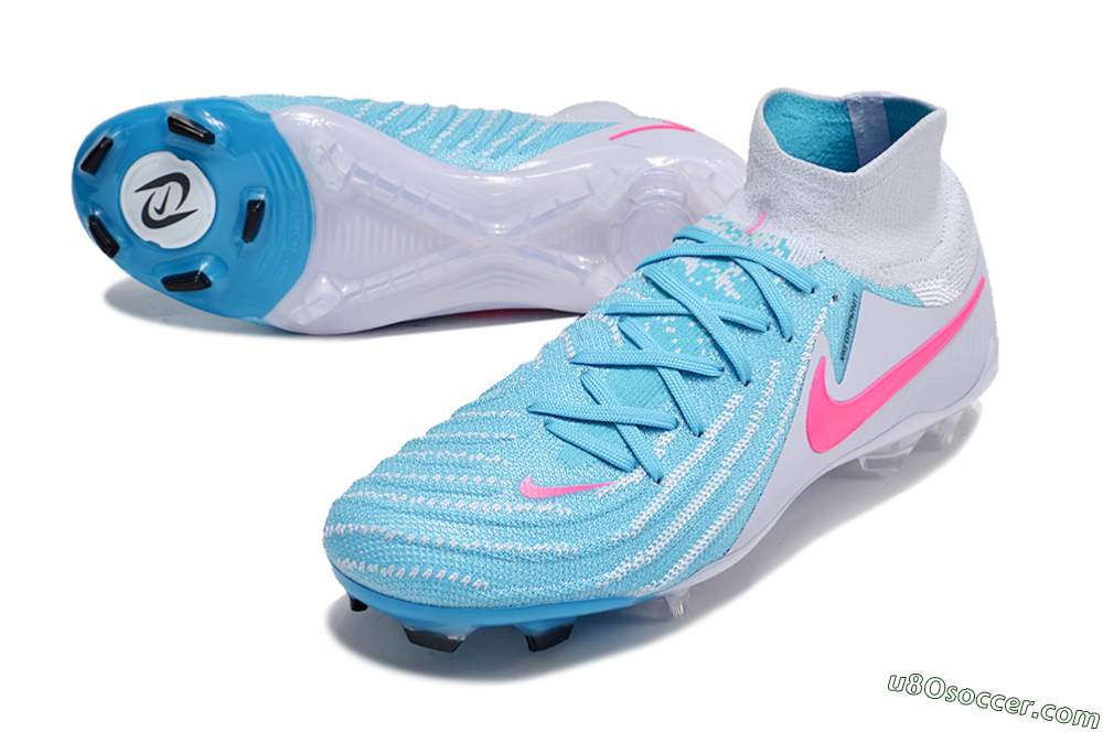 Nike Phantom Luna Elite NU FG Firm Ground Soccer Cleats - Jade/White/Pink 3