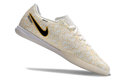 Nike Air Zoom Mercurial Vapor 15 Academy IC Indoor & Futsal Soccer Shoes - White/Gold/Black