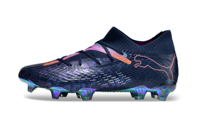 Puma Future Ultimate FG Firm Ground Soccer Cleats - Blue/Pink/Orange/Gold