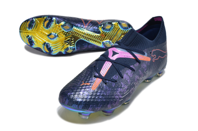 Puma Future Ultimate FG Firm Ground Soccer Cleats - Blue/Pink/Orange/Gold