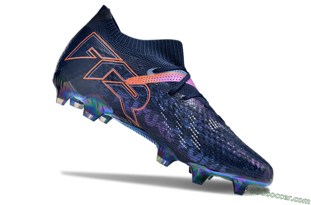 Puma Future Ultimate FG Firm Ground Soccer Cleats - Blue/Pink/Orange/Gold 4