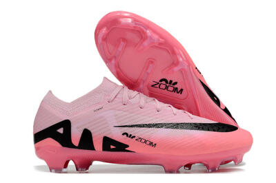 Nike Air Zoom Mercurial Vapor 15 Elite FG Firm Ground Soccer Cleats - Pink/Black