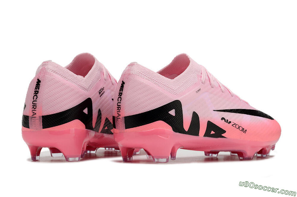 Nike Air Zoom Mercurial Vapor 15 Elite FG Firm Ground Soccer Cleats - Pink/Black 6