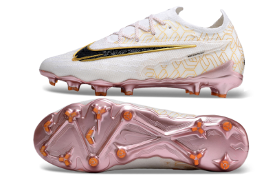 Nike Phantom GX Elite United Golden Pack FG Firm Ground Soccer Cleats - White/Metallic Gold/Black